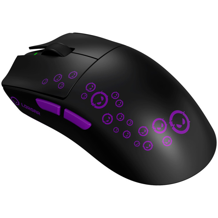Геймърска мишка LORGAR MSP81W Pro, безжична, Bluetooth/RF, PixArt 3950, 30000 DPI - LRG-MSP81W-BK - 2