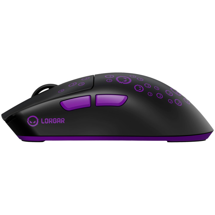 Геймърска мишка LORGAR MSP81W Pro, безжична, Bluetooth/RF, PixArt 3950, 30000 DPI - LRG-MSP81W-BK - 3