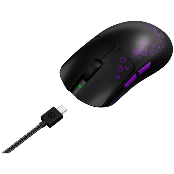 Геймърска мишка LORGAR MSP81W Pro, безжична, Bluetooth/RF, PixArt 3950, 30000 DPI - LRG-MSP81W-BK - 8