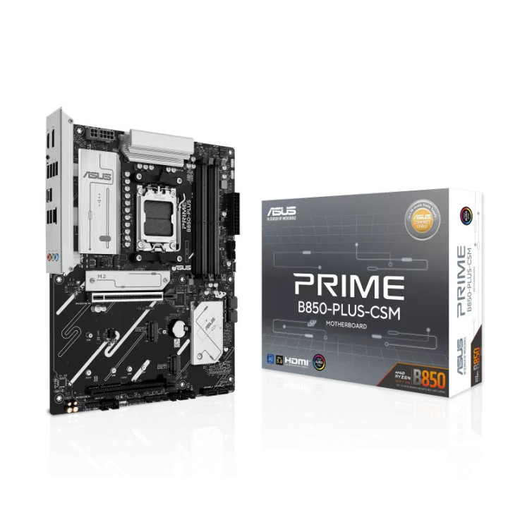 Дънна платка ASUS PRIME B850-PLUS-CSM, AMD B850, сокет AM5, ATX, DDR5 - 90MB1LC0-M0EAY0 - 1