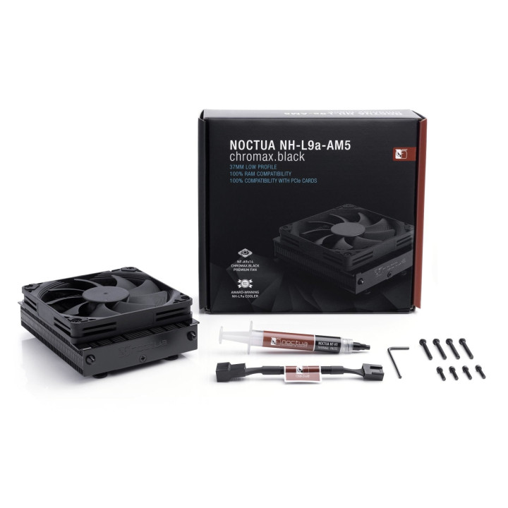 Охладител за процесор Noctua NH-L9a-AM5 CHROMAX.BLACK - NH-L9a-AM5.CH.BK