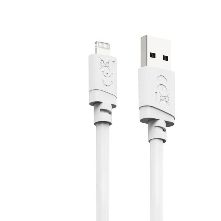Кабел за зареждане HAMA, USB-A към Lightning, 2m, за Apple iPhone/iPad/iPod, бял - HAMA-201801 - 5