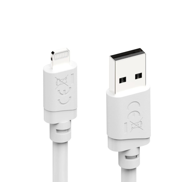 Кабел за зареждане HAMA, USB-A към Lightning, 2m, за Apple iPhone/iPad/iPod, бял - HAMA-201801 - 6