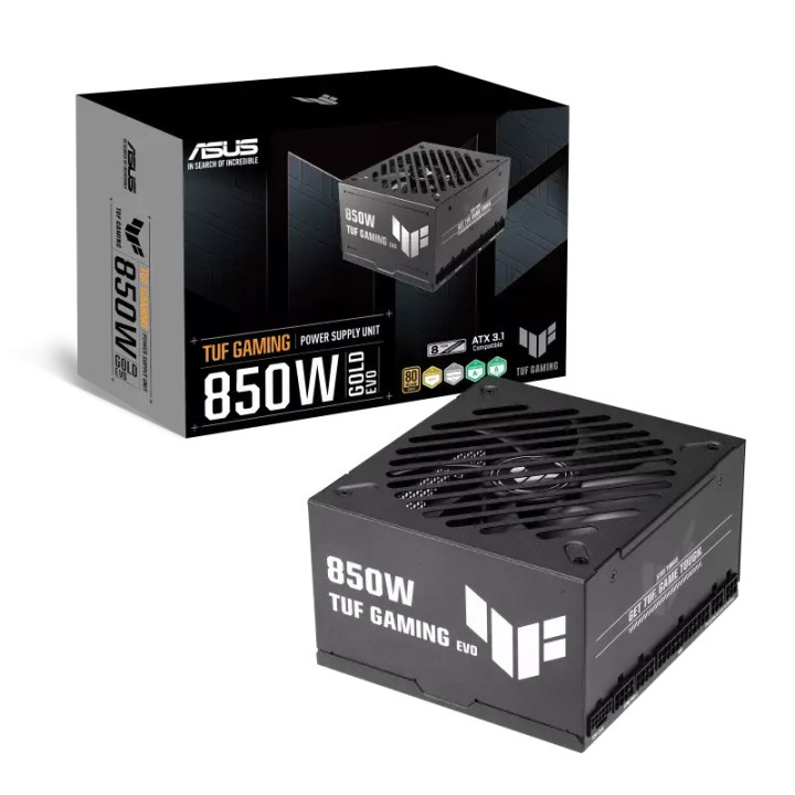 Модулно захранване ASUS TUF Gaming 850W Gold EVO, 850W, 80 PLUS Gold, ATX, PCIe 5.1 - 90YE00SA-B0NA00 - 1