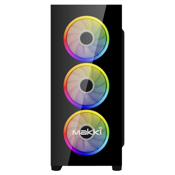Кутия за компютър Makki A62 aRGB ATX, Remote/4 Fans - MAKKI-A72-ARGB-4F
