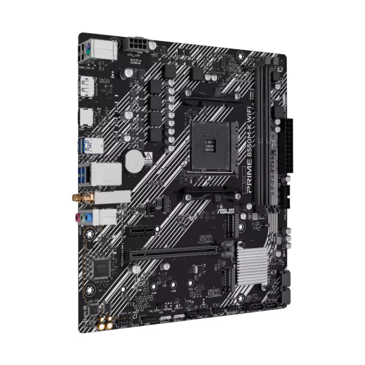 Дънна платка ASUS PRIME B550M-K WIFI, AMD AM4, B550, micro-ATX, DDR4, Wi-Fi 6 - 90MB1R80-M0EAY0 - 3