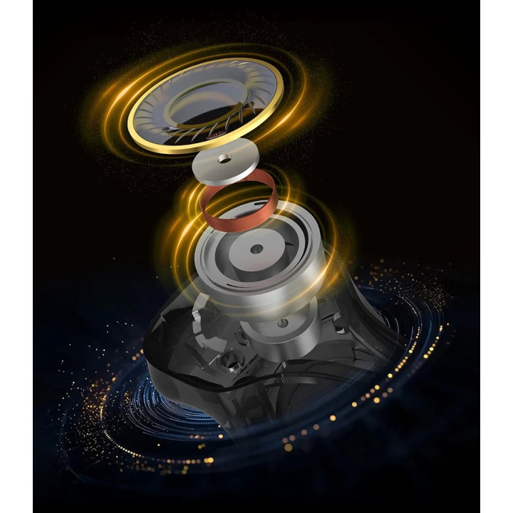 Геймърски слушалки KZ Xtra Pro, безжични, Bluetooth 5.4, 6 микрофона, ANC, LDAC - 6.01.03.0114 - 6