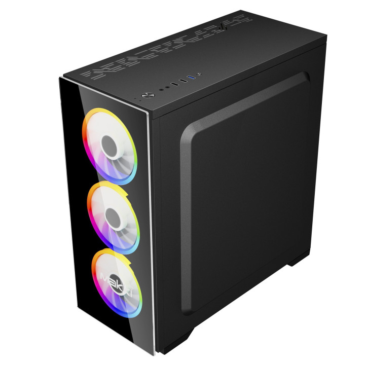 Кутия за компютър Makki A62 aRGB ATX, Remote/4 Fans - MAKKI-A72-ARGB-4F