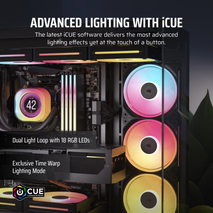 Вентилатор за кутия CORSAIR iCUE LINK LX120-R RGB, 120mm, 3x вентилатора, PWM, RGB - CO-9051050-WW - 4
