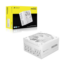 Модулно захранване Corsair RM1200e White, 1200W, 80+ Platinum, ATX 3.1 - CP-9020317-EU - 1