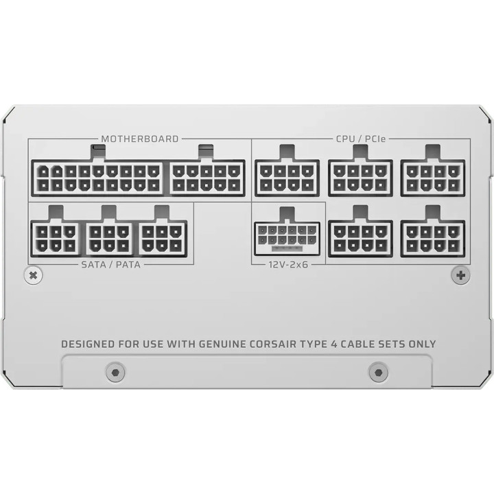 Модулно захранване Corsair RM1200e White, 1200W, 80+ Platinum, ATX 3.1 - CP-9020317-EU - 10
