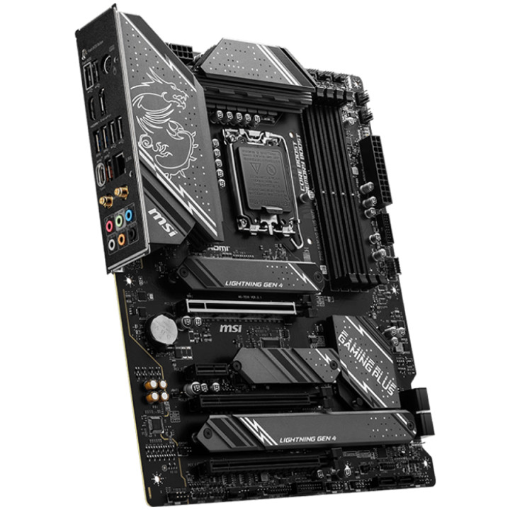 Дънна платка MSI Z790 GAMING PLUS WIFI , LGA 1700, 4xDDR5, 4x M.2 slots, 4x EZ Debug LED, ATX