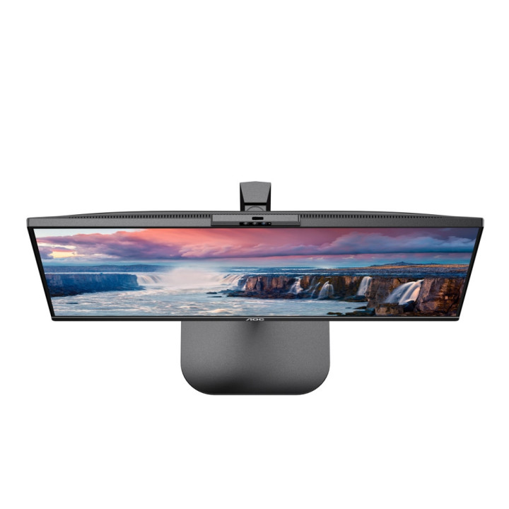 Монитор AOC 24V5CW/BK, 23.8" IPS WLED, FHD 75Hz, 4ms, 1ms, FreeSync, Low Blue Light, 5Wx2, 2MP Windows Hello, HDMI, DP, USB hub