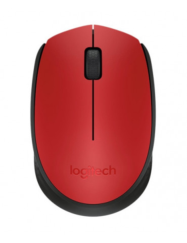 Безжична мишка Logitech M171, червена
