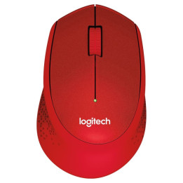 Безжична мишка Logitech M330 Silent Plus, червена