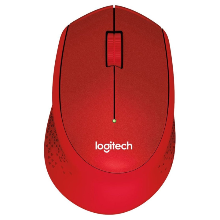 Безжична мишка Logitech M330 Silent Plus, червена