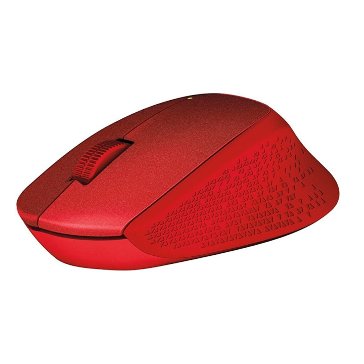 Безжична мишка Logitech M330 Silent Plus, червена