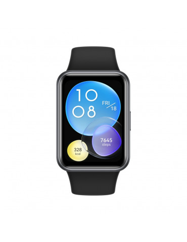 Смарт часовник Huawei Watch Fit 2, Midnight Black, Yoda-B19V, 1.74" AMOLED 336x480. BT 5.2, Silicone Strap - 6941487254392