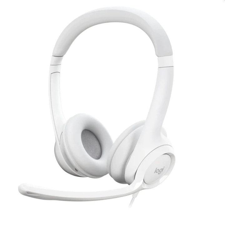 Слушалки Logitech H390 USB Computer Headset - OFF-WHITE - USB - N/A - EMEA-914 - 981-001286