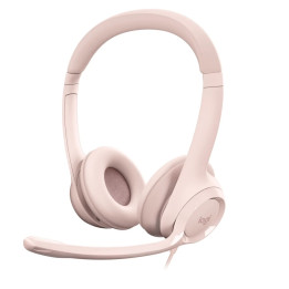 Слушалки Logitech H390 USB Computer Headset - ROSE - USB - N/A - EMEA-914 - 981-001281