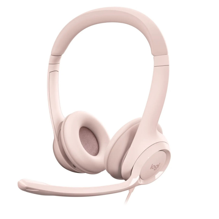 Слушалки Logitech H390 USB Computer Headset - ROSE - USB - N/A - EMEA-914 - 981-001281