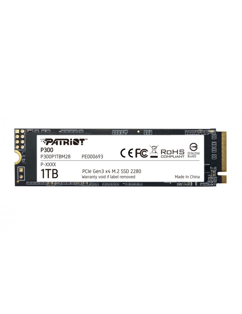 SSD диск Patriot 1TB P300 M.2 2280 PCIE, 2100/1650 MB/s - P300P1TBM28