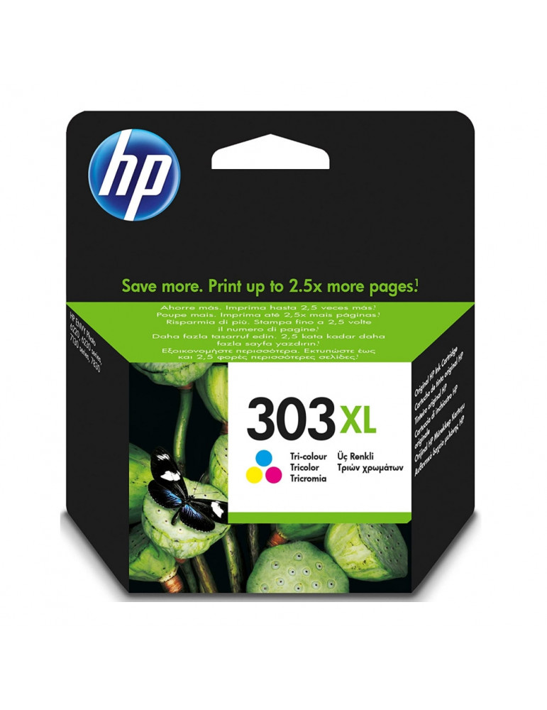 HP 303XL High Yield Tri-color Original Ink Cartridge - T6N03AE