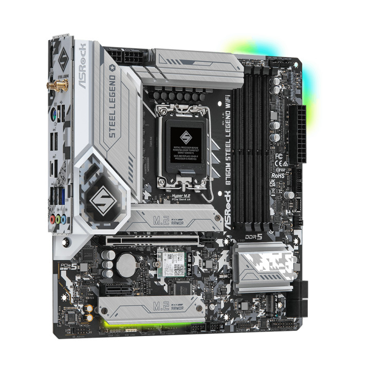 Дънна платка ASROCK B760M STEEL LEGEND WIFI, LGA1700