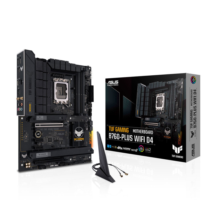Дънна платка Asus TUF GAMING B760-PLUS WIFI D4, LGA1700 - 90MB1DF0-M0EAY0