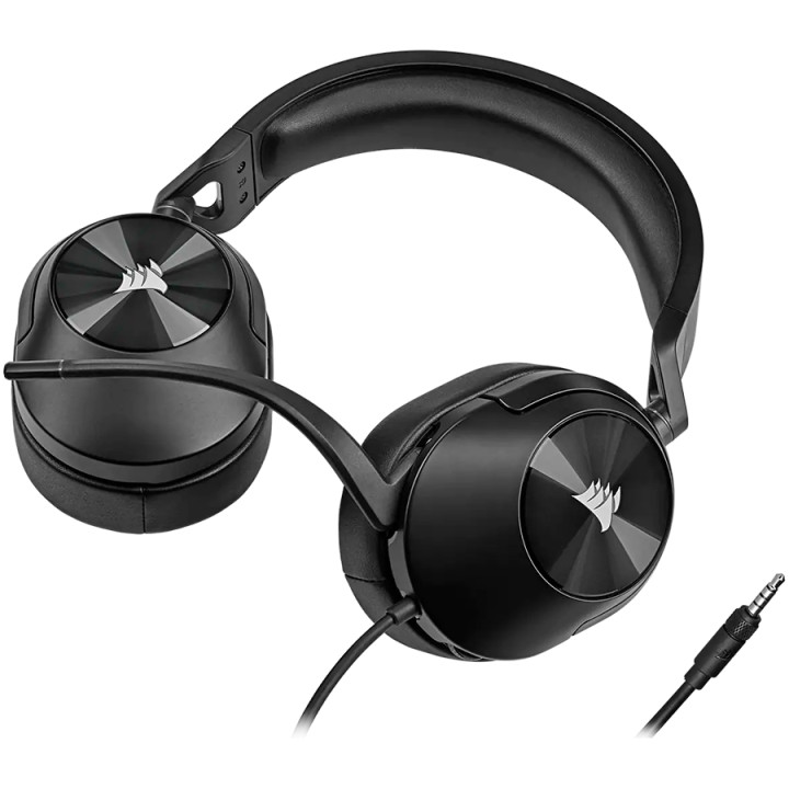 Геймърски слушалки Corsair HS65 Surround Carbon - CA-9011270-EU