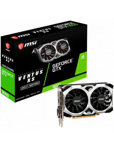 Видео карта MSI Nvidia GTX 1650 D6 VENTUS XS V1 4GB GDDR6, 128bit