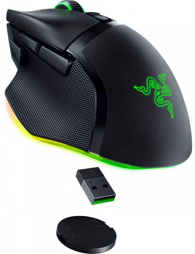 Bluetooth ергономична геймърска мишка Razer Basilisk V3 Pro, Speedflex Cable USB Type C, RGB, 30000DPI - RZ01-04620100-R3G1