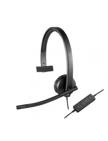 Слушалки Logitech H570e черни с микрофон