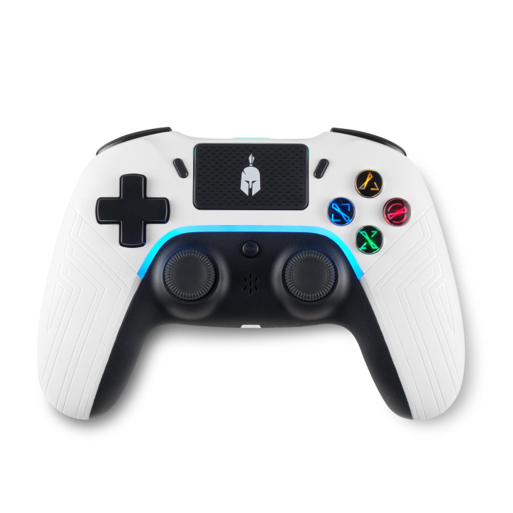 Безжичен геймпад Spartan Gear Aspis 4, за PC и PS4, Бял - SG-079674