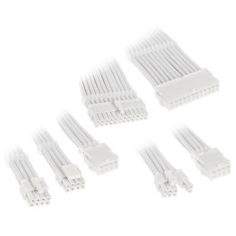 Комплект оплетени кабели Kolink Core, White - ZUAD-1287