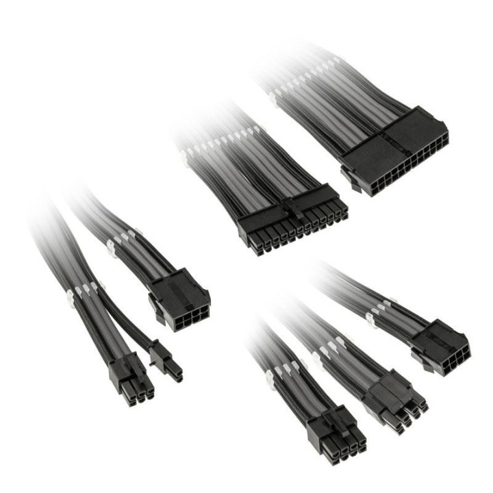 Комплект оплетени кабели Kolink Core, Black/Grey - ZUAD-1284