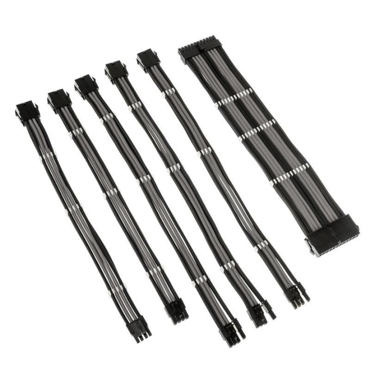 Комплект оплетени кабели Kolink Core, Black/Grey - ZUAD-1284