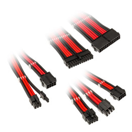 Комплект оплетени кабели Kolink Core, Black/Red - ZUAD-1285