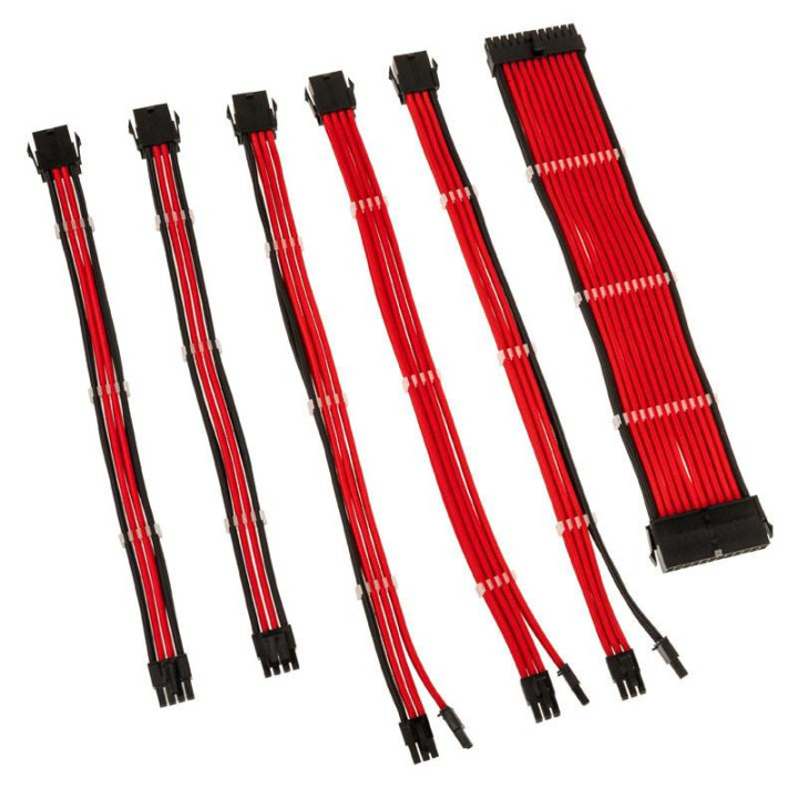 Комплект оплетени кабели Kolink Core, Red - ZUAD-1280