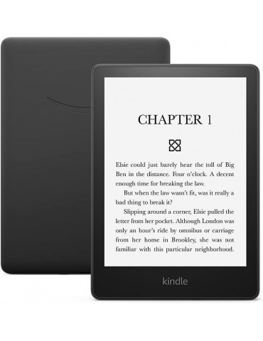 eBook четец Kindle Paperwhite 2022, 6.8", 16GB, WiFi, Регулируема светлина, Bluetooth, IPX8, Черен