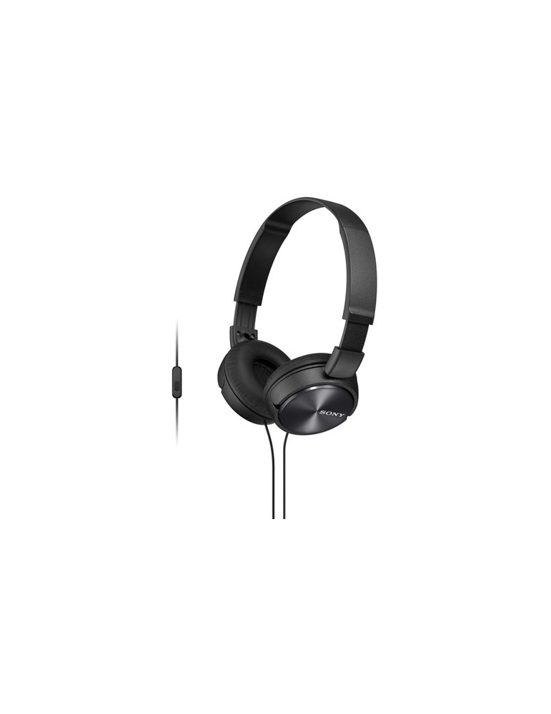 Слушалки Sony MDR-ZX310AP черни с вграден микрофон