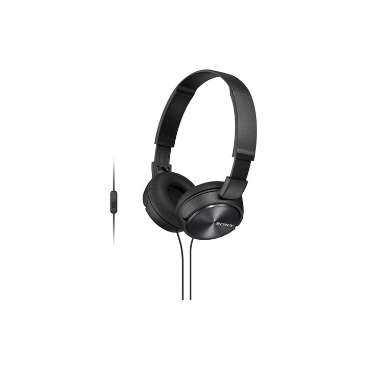 Слушалки Sony MDR-ZX310AP черни с вграден микрофон