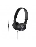 Слушалки Sony MDR-ZX310AP черни с вграден микрофон