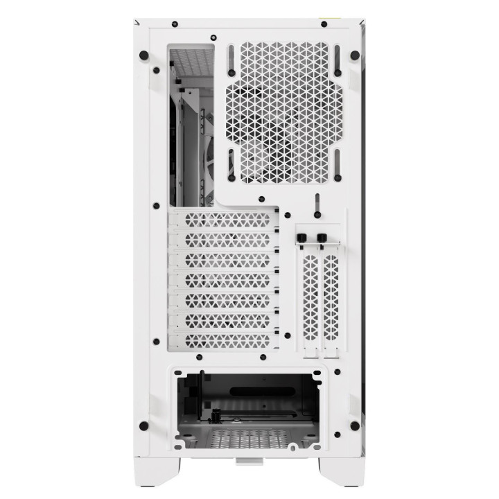 Кутия за компютър Corsair iCUE 4000D RGB Airflow Mid Tower, Tempered Glass, Бял - CC-9011241-WW