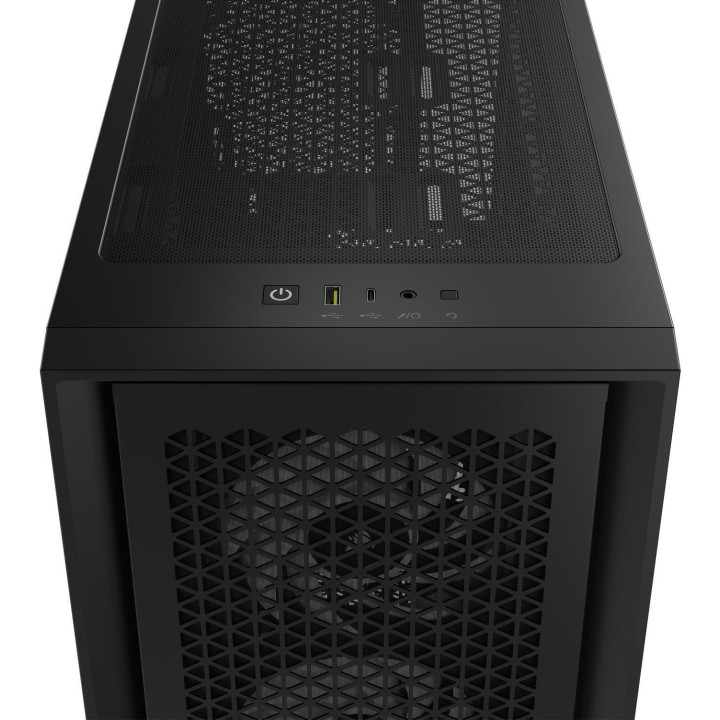 Кутия за компютър Corsair iCUE 4000D RGB Airflow Mid Tower, Tempered Glass, черен - CC-9011240-WW