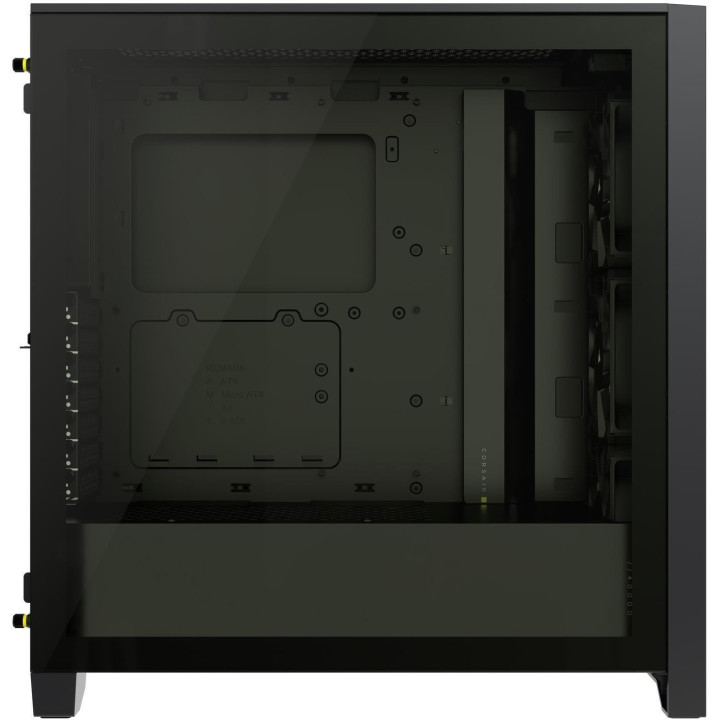 Кутия за компютър Corsair iCUE 4000D RGB Airflow Mid Tower, Tempered Glass, черен - CC-9011240-WW