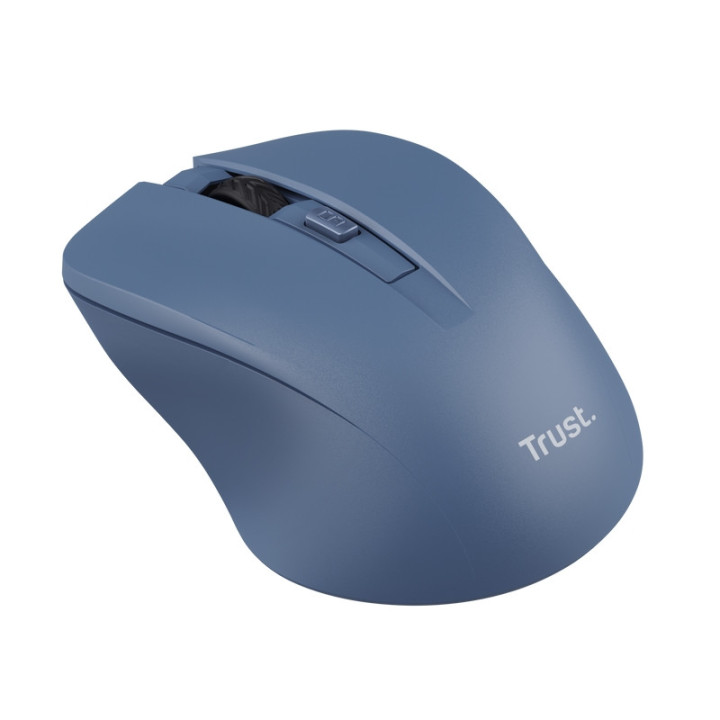 Безжична мишка Trust Mydo Silent, Blue - 25041