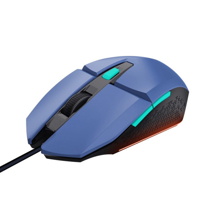 Геймърска мишка Trust GXT109 Felox, Blue - 25067