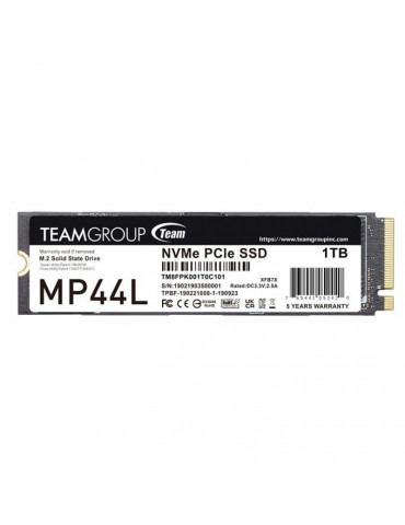 SSD диск Team Group 1TB MP44L, M.2 2280 NVMe PCI-e 4.0 x4, 5000/4500 MB/s - TM8FPK001T0C101