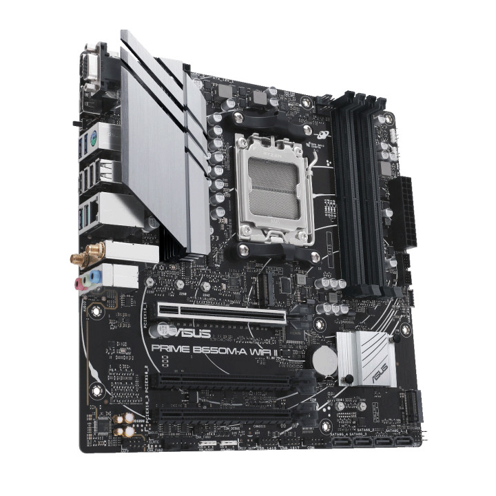 Дънна платка Asus PRIME B650M WI-FI II socket AM5, 4xDDR5, Aura Sync, PCIe 5.0 SSD Slot